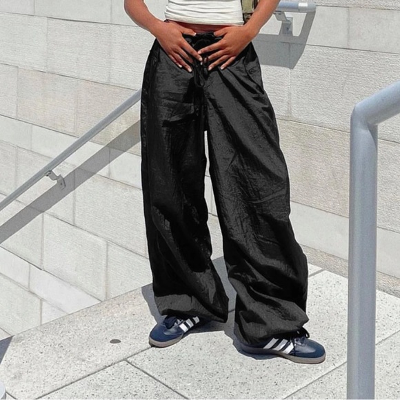 Motel Rocks Pants & Jumpsuits Motel Satin Parachute Pants Poshmark